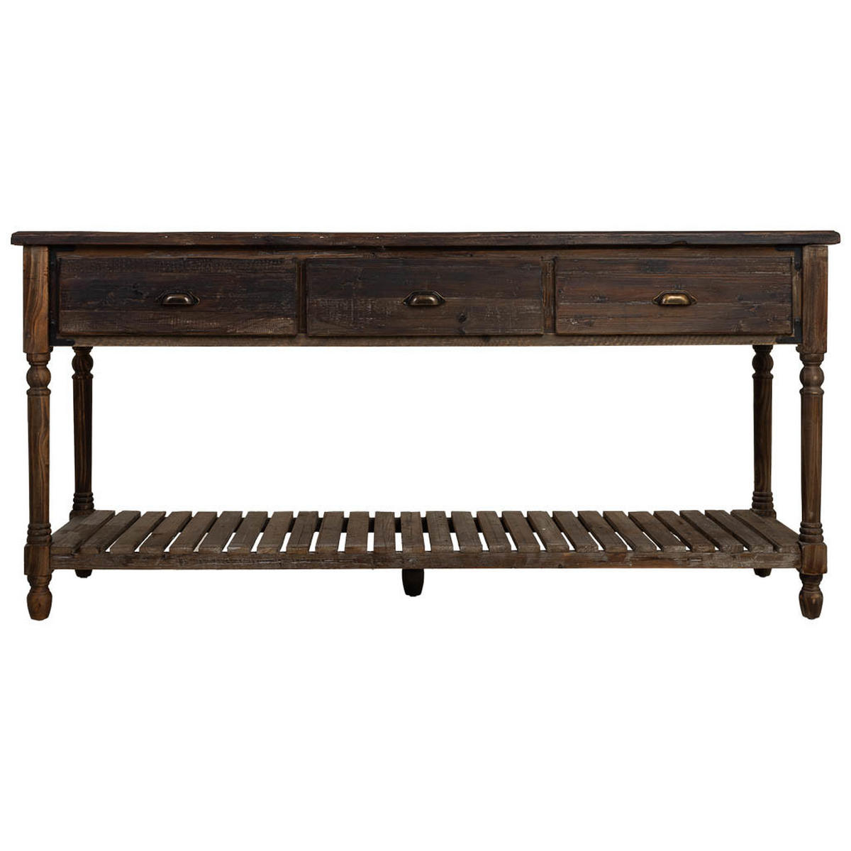 FLURTISCH aus gealtertem Holz 185x50x87 - Braun, Holz (50/184.5/86.8cm) - Wanderlust