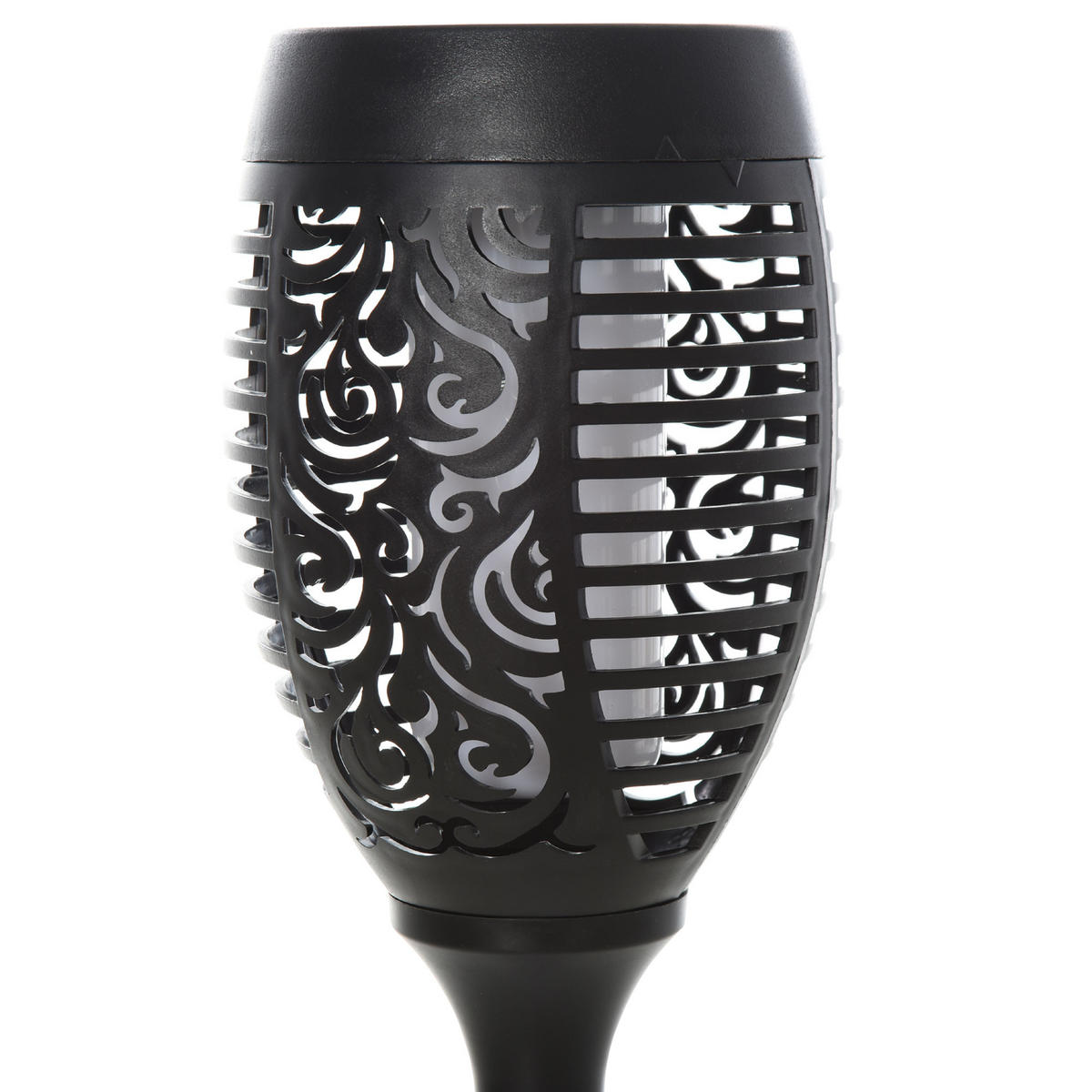 SOLARLEUCHTE, Schwarz, Kunststoff - Schwarz, Kunststoff (12/12/72cm) - Outsunny