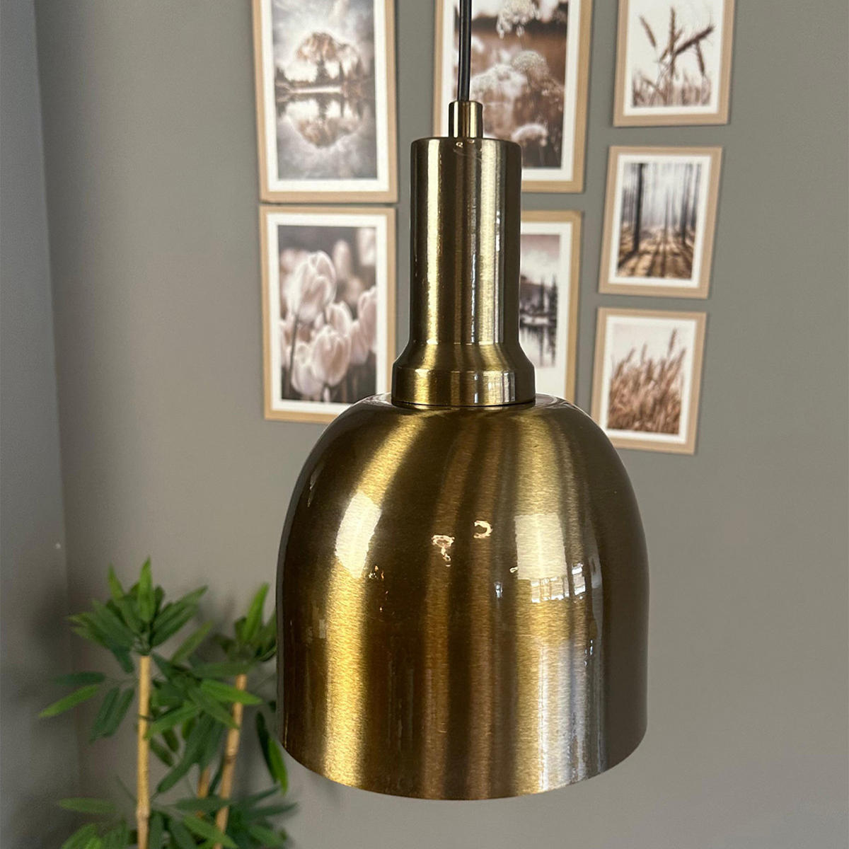 PENDELLEUCHTE EFDeep - Messingfarben, Metall (17/17/22cm) - Bamyum