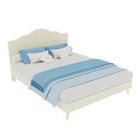 POLSTERBETT 140/200 cm DE-32963 mit Kopfteil und Matratze Beige - Beige, Metall (140/200cm) - ComfortXL