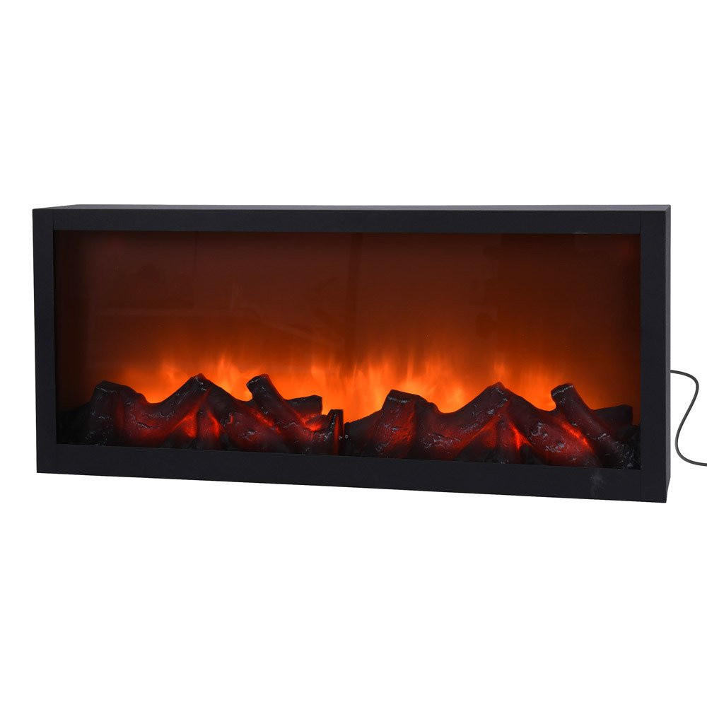 KAMIN 57/11/25 cm - Schwarz, Kunststoff (11/25/57cm) - Home Styling Collection