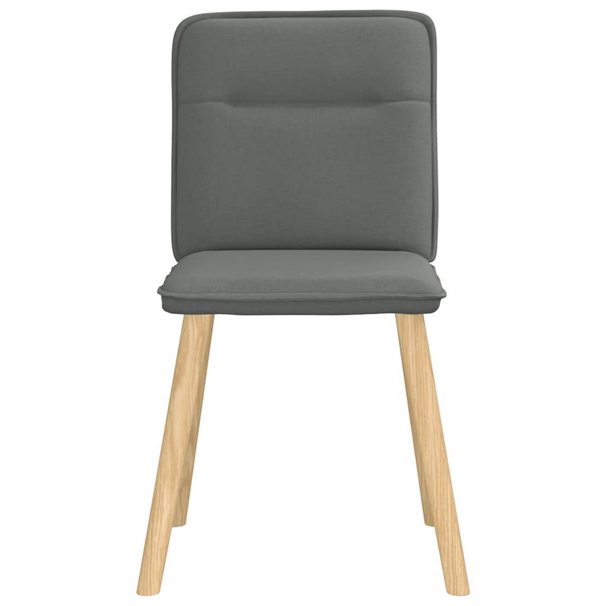 ESSZIMMERSTÜHLE 2 Stk. Dunkelgrau Stoff 45*54*86cm - Dunkelgrau, Metall (45/86/54cm) - ZMH