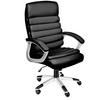 BÜROSTUHL Paul,einstellbare Wippfunktion,schwarz - Schwarz, Textil (66/124/60cm) - tectake