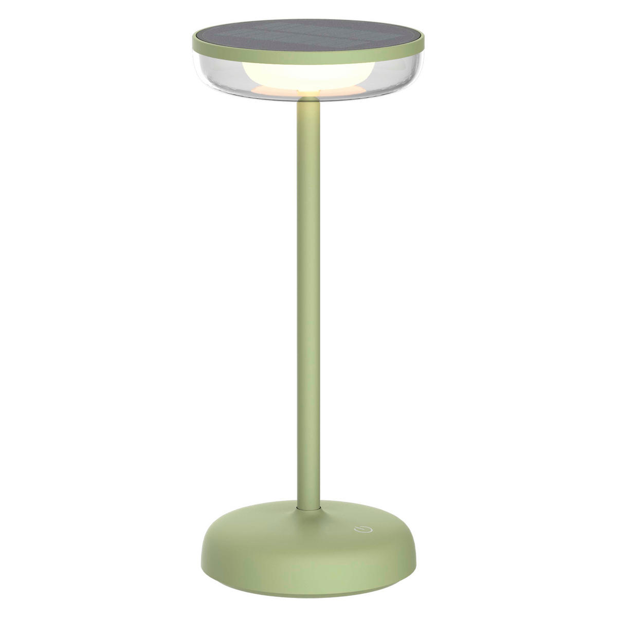 LED-SOLAR-TISCHLEUCHTE - stufenlos dimmbar mit warmweißem Licht für Innen- und Außenbereich, wetterbeständig, grün - Grün, Kunststoff (11/25.1/11cm) - Northpoint