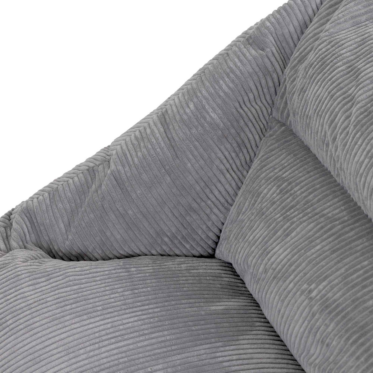 SITZSACK Sofa Cecilia Cord - Grau, Textil (160/70/93cm) - icon
