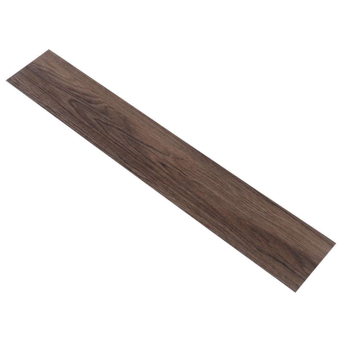 VINYLBODEN 5m²/36-TLG. selbstklebend PVC - Dunkelbraun, Kunststoff (0.2/91.5/15.2cm) - Livingandhome