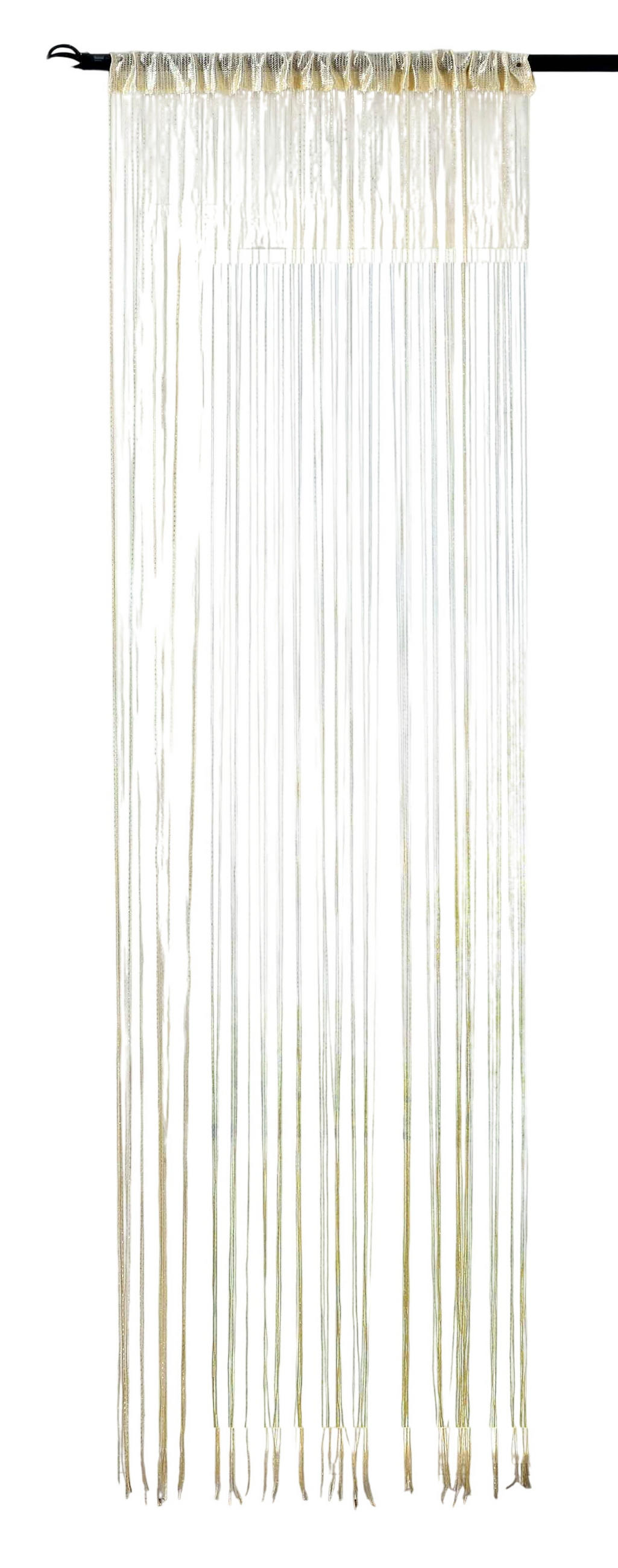 FADENGARDINE Shanghai HxB 230x100 cm Creme Lurex - Creme, Textil (100/230cm) - Gardinenbox