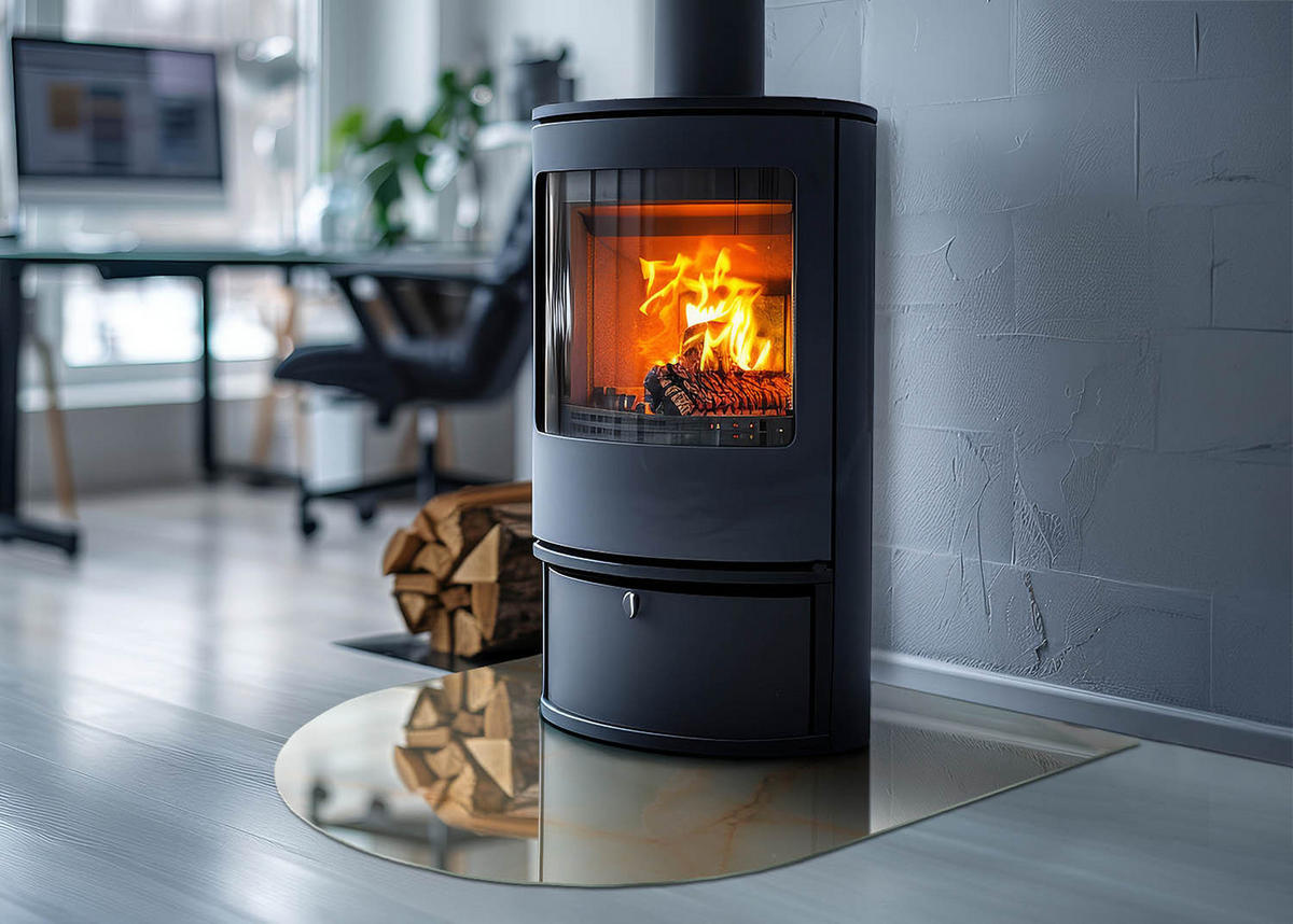 GLASPLATTE für Kamin 80x70 cm Türkis - Türkis, Glas (80/70/0.4cm) - ArtPrintCave