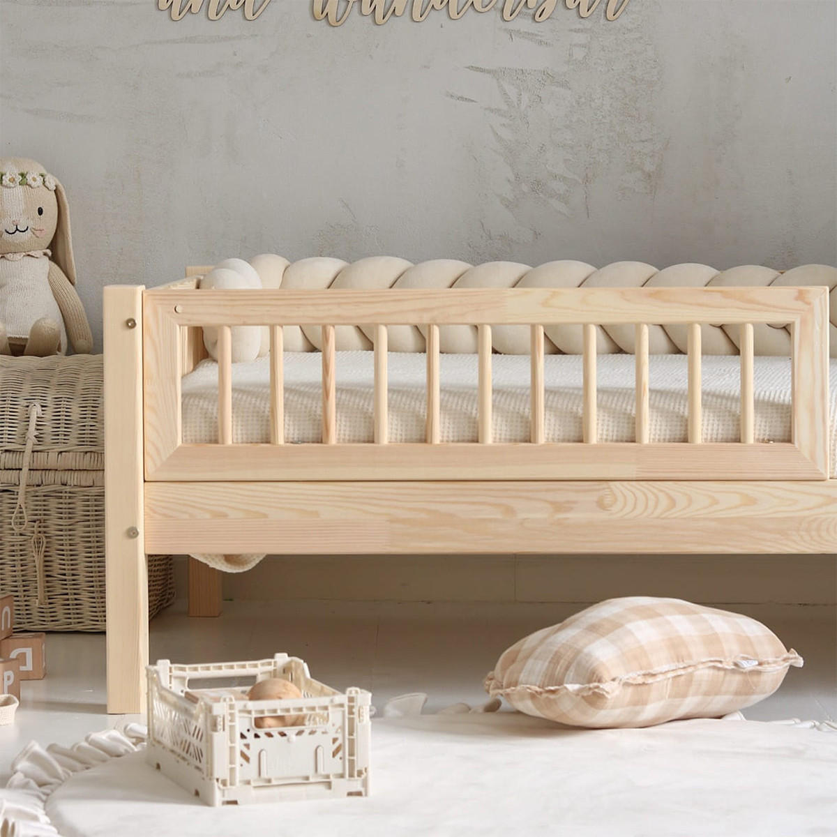 POSTEL 90/190 Adèle Přírodní dřevo - hnědá, dřevo (90/190cm) - Petits-meubles