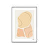 POSTER mit Rahmen N. Atelier - Trois Morceaux - Schwarz/Naturfarben, Holz/Papier (30/40cm) - Poster&Frame