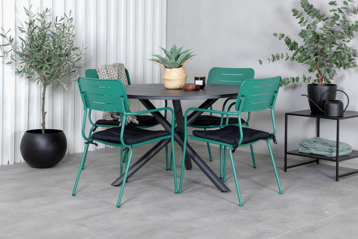 GARTENSTUHL 2er Set Grün - Grün, Holzwerkstoff (56/89/62cm) - ebuy24