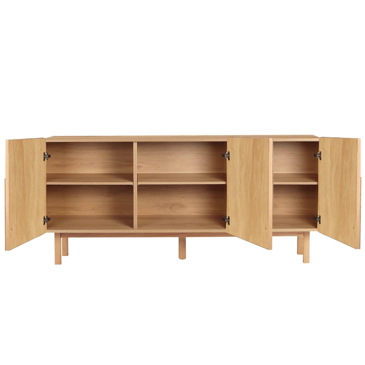 SIDEBOARD, Holz - Braun, Holz (40/75/160cm) - Oviala