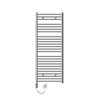 BADHEIZKÖRPER elektrisch Sahara 600x1500 mm Chrome gerade mit Heizstab 900W - Chromfarben, Metall (3/150/60cm) - LuxeBath