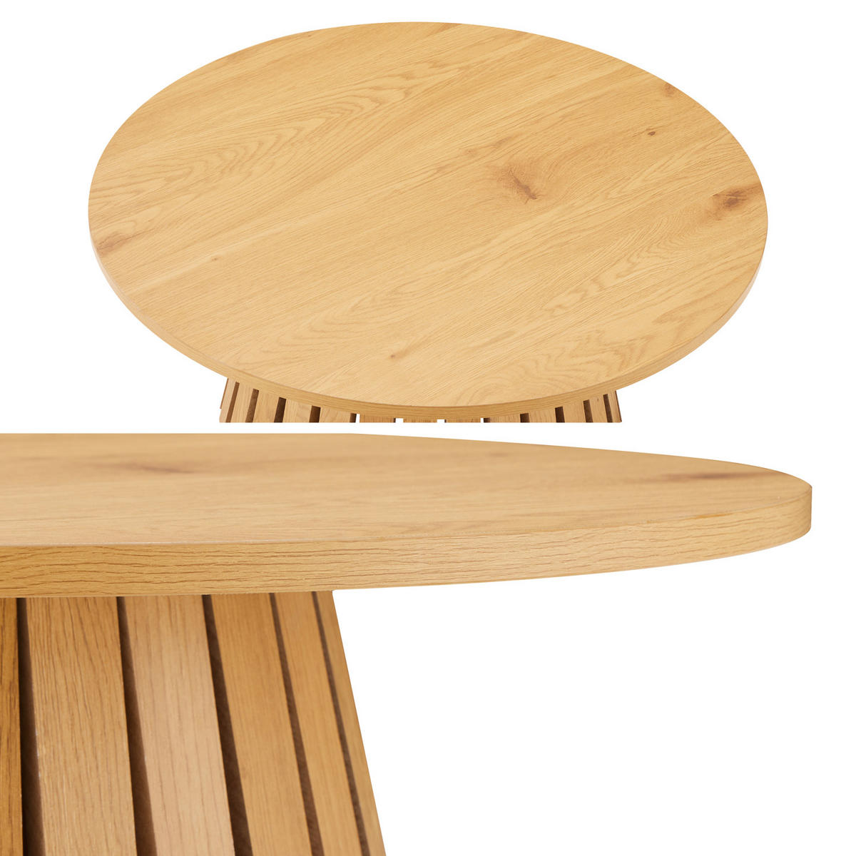 COUCHTISCH Liv Ø 80 cm - Braun, Holzwerkstoff (80/80/35cm) - Happy Garden