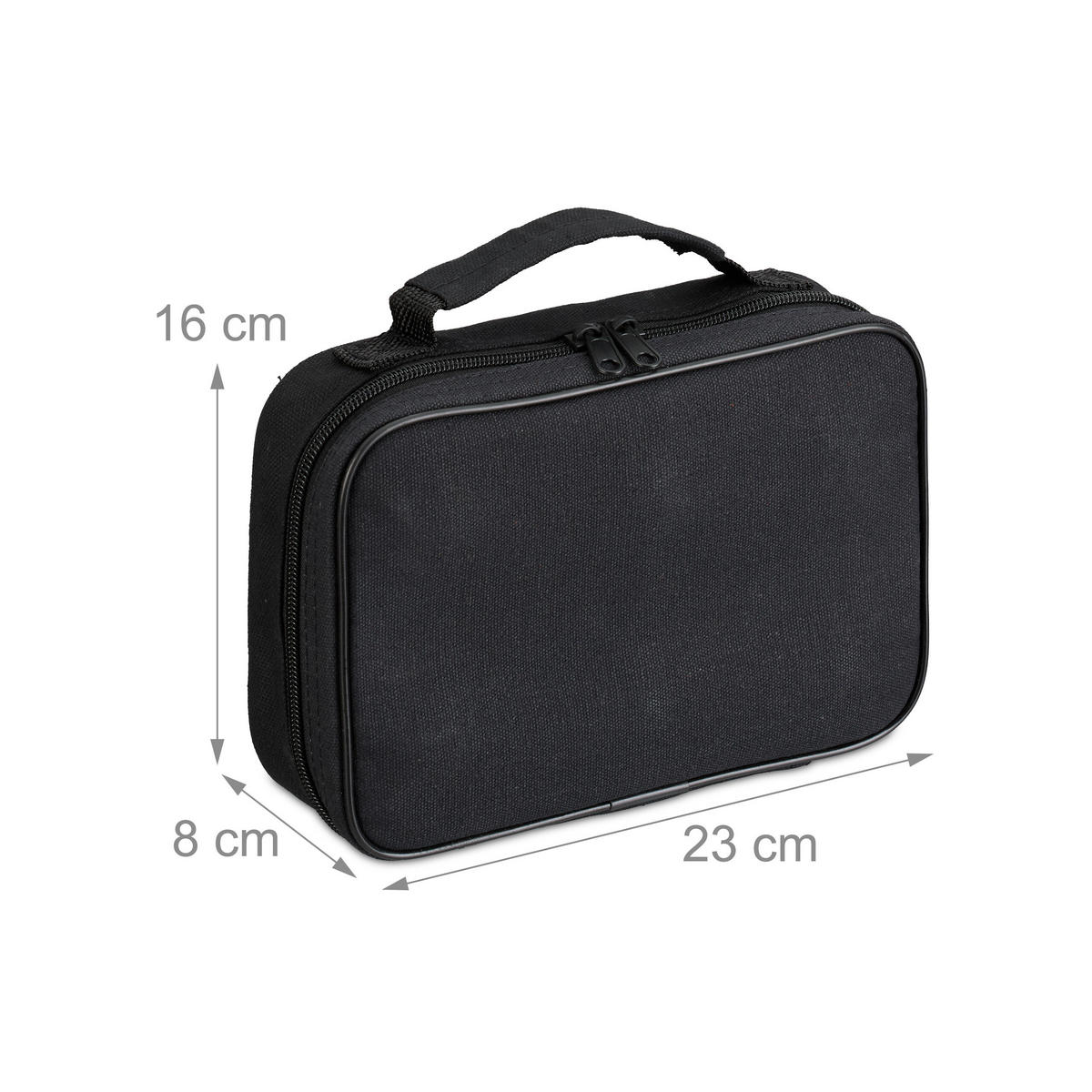 BOULE Kugeln - Schwarz, Textil/Metall (23/8cm) - Relaxdays