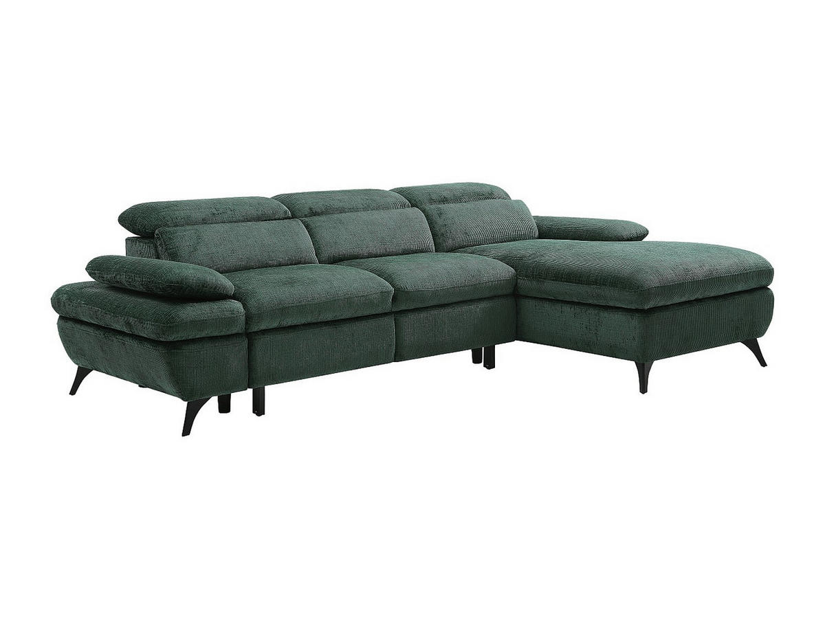 SCHLAFSOFA - 5 Personen - Stoff - Grün - - Grün, Textil (284/80/176cm) - Vente-Unique