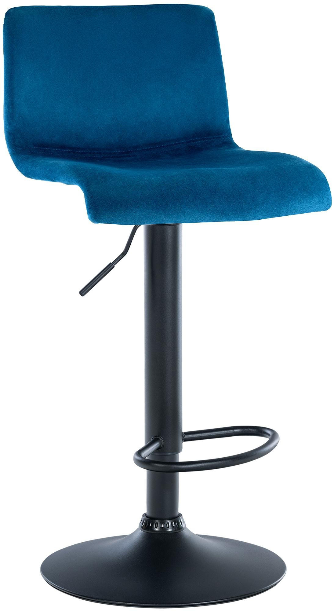 BARHOCKER Hover 83x39x36 cm blau - Blau, Textil (39/83/36cm) - furnicato