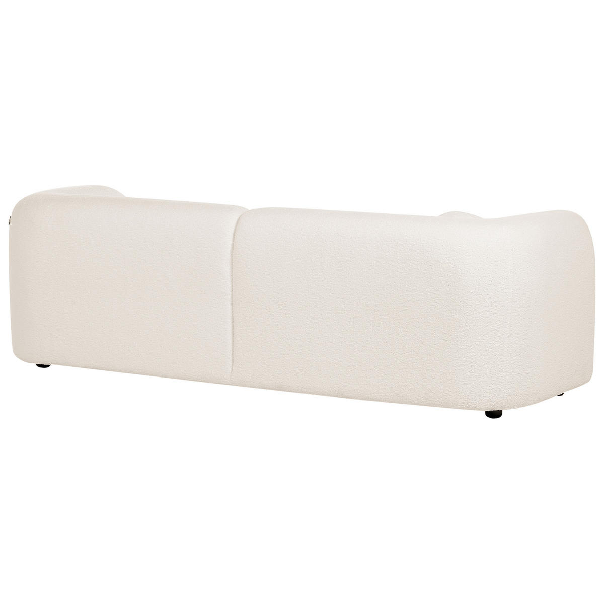 4-SITZER-SOFA SET Bouclé weiß Leiren - Weiß, Textil (83/83/224cm) - Beliani