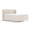 BOXBETT Monpelli Creme 200/200 cm im Webstoff - Creme/Naturfarben, Holz/Holzwerkstoff (200/200cm) - Maison de Reve