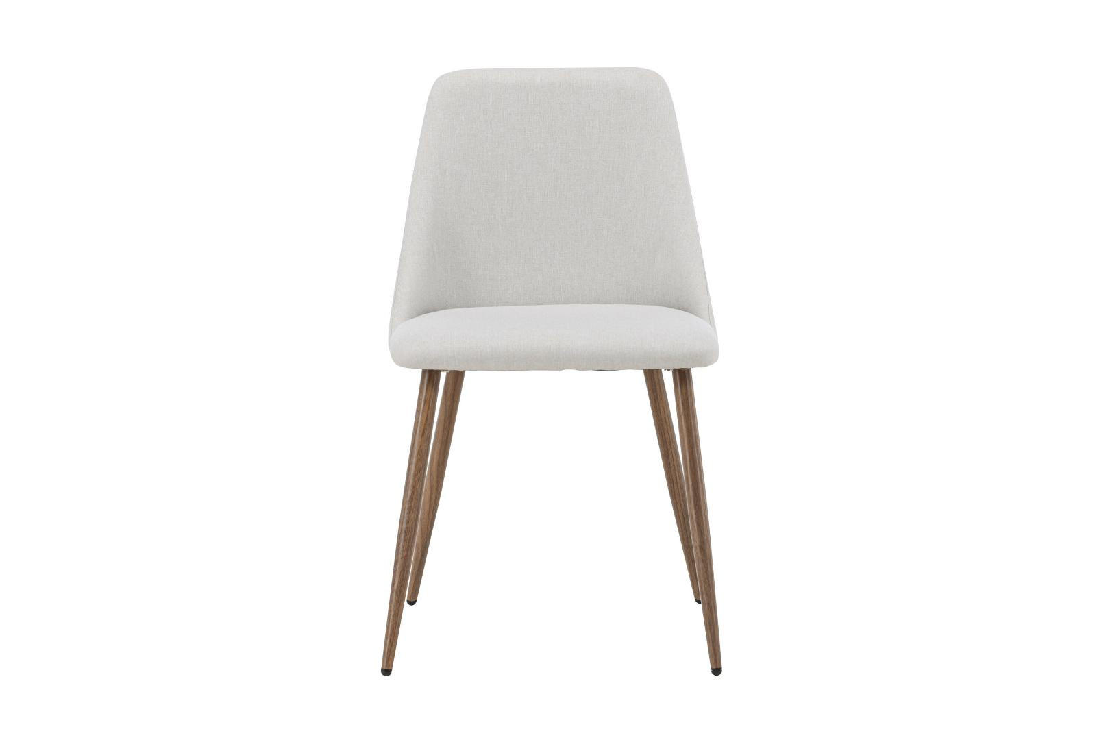 ESSZIMMERSTUHL, Night, Beige, Metall / Polyester / Leinen, 48 x 56 x 83 cm - Beige, Textil/Metall (48/83/56cm) - ebuy24