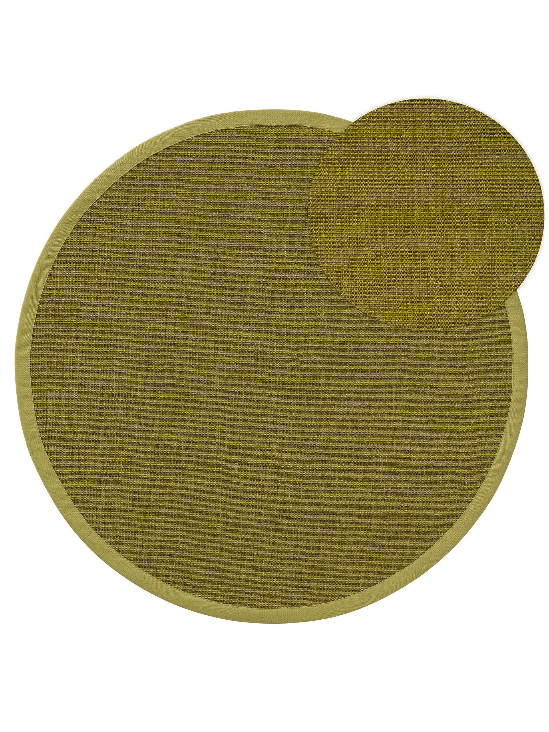 SISALTEPPICH Sana Grün ø 200 cm rund - Grün, Textil (200/200cm) - benuta Nest