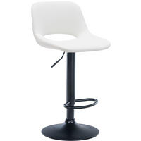 BARHOCKER Lederlook weiß - Weiß, Textil (42/86/46cm) - CLP