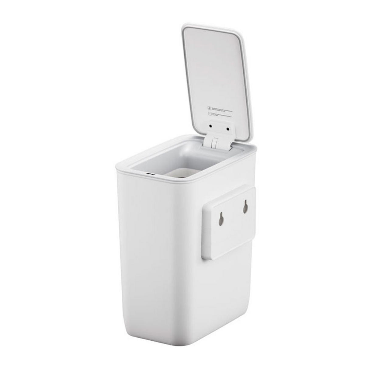 MÜLLEIMER Modern Mit Smart Sensor Zur Wandmontage 8 Liter Weiß - Weiß, Metall (25.9/31/16.5cm) - PROREGAL
