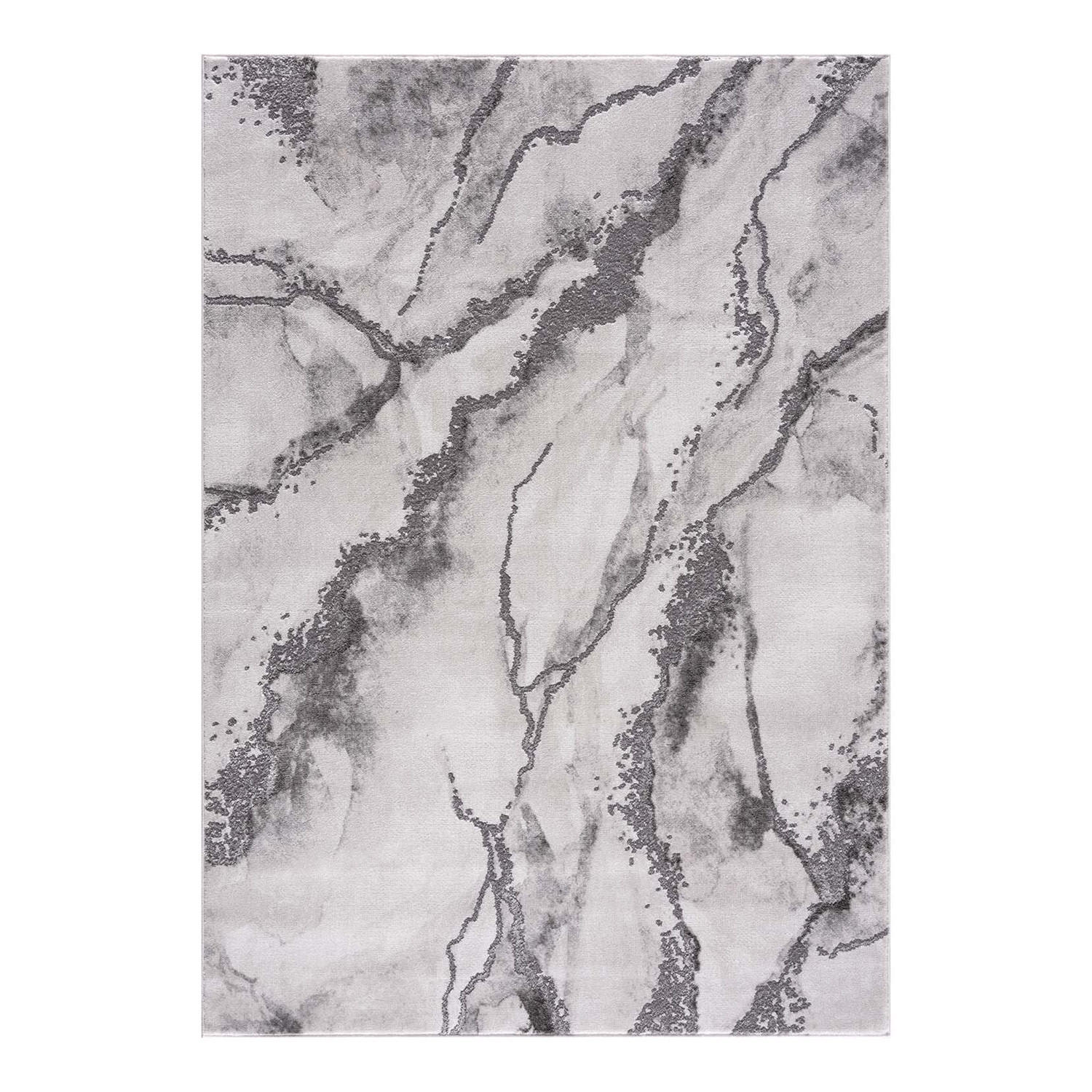 KURZFLOR-TEPPICH Chic 9272 Grau 80x150cm - Grau, Textil (80/150cm) - carpet city