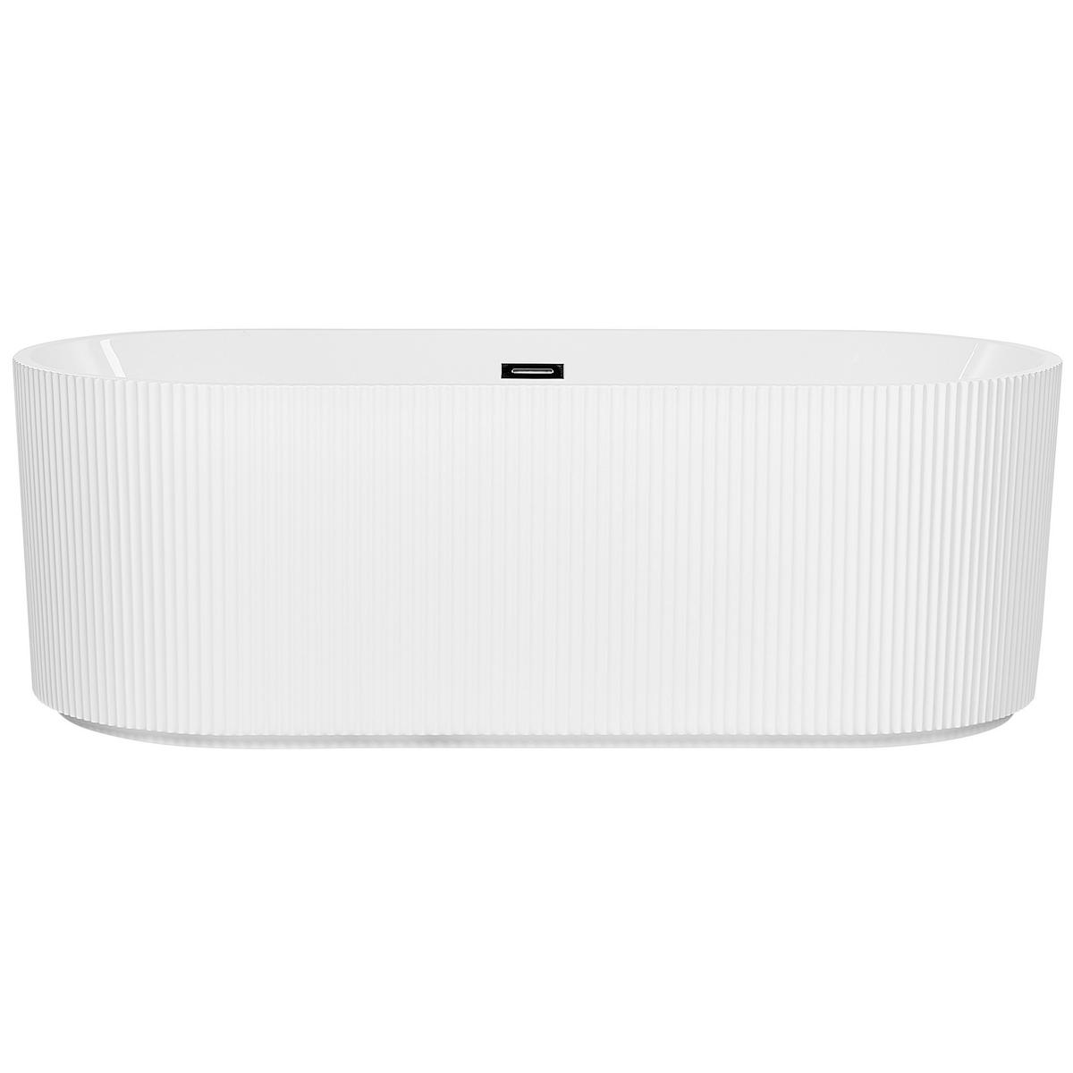 FREISTEHENDE BADEWANNE 80x169x58 cm weiß Gocta - Weiß, Kunststoff (80/58/169cm) - Beliani