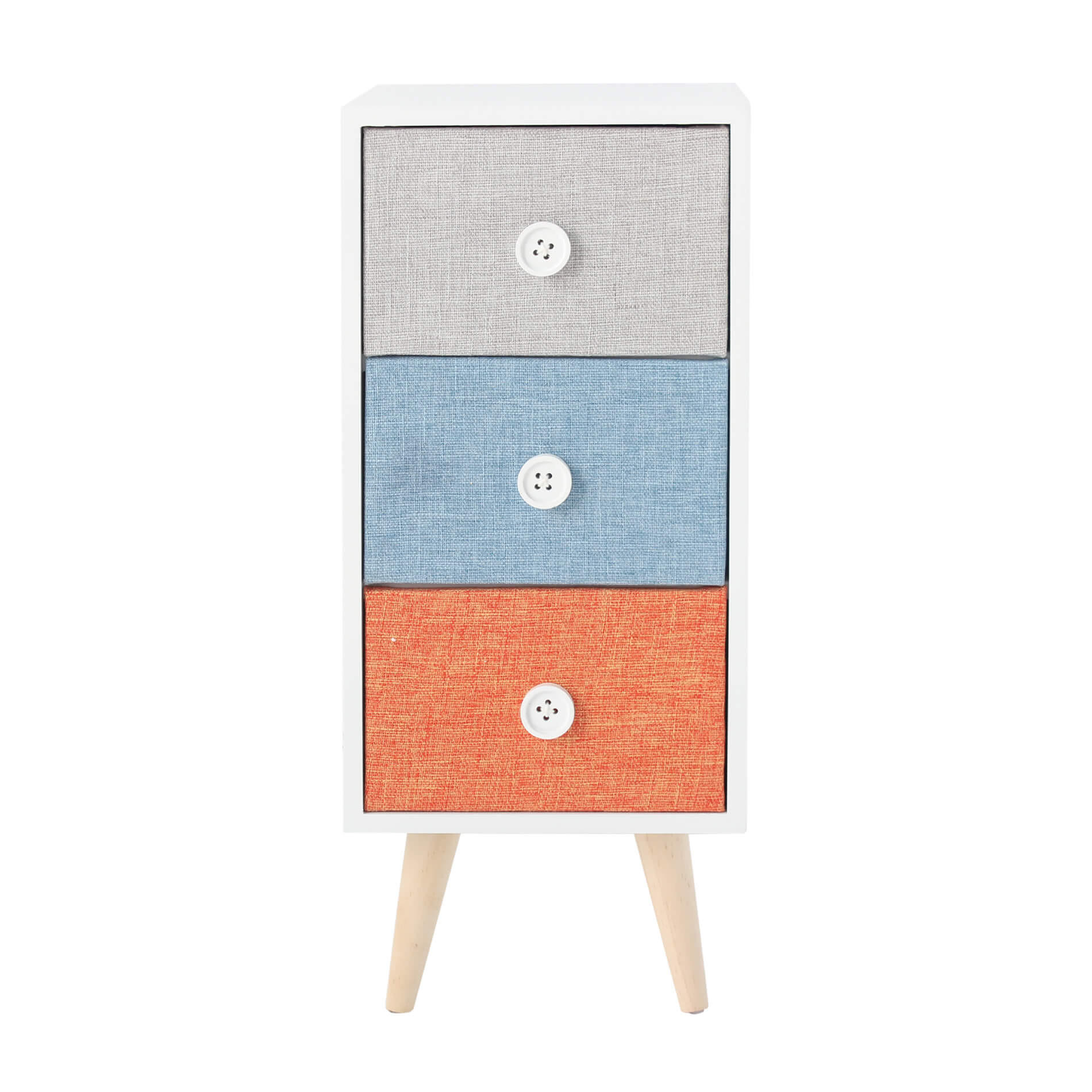 NACHTTISCH Mehrfarbig 25/25/59 cm - Multicolor, Holz (25/59/25cm) - Mobili Rebecca