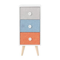 NACHTTISCH Mehrfarbig 25/25/59 cm - Multicolor, Holz (25/59/25cm) - Mobili Rebecca