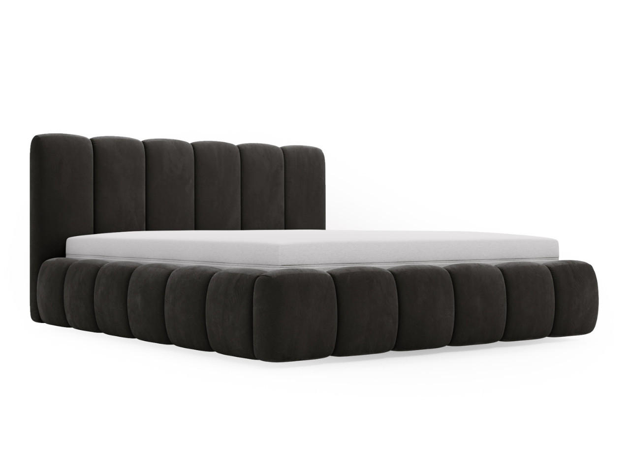 POLSTERBETT Cloud 140x200 Anthracite - Anthrazit, Textil (140/200cm) - Graingold