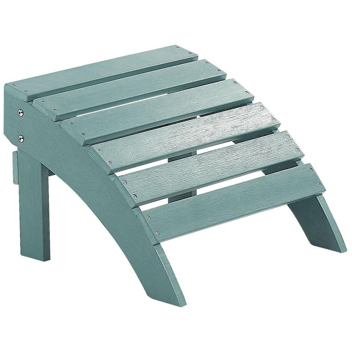FUSSHOCKER Kunstholz türkis Adirondack - Türkis, Kunststoff (50/34/43cm) - Beliani
