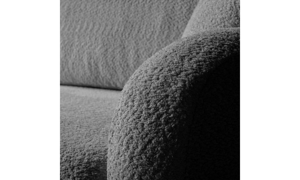 ECKSOFA PALOMA L 235/155/85 cm Coral 80 - Anthrazit, Textil (235/155cm) - Lookway