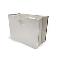 ZEITUNGSKORB Business Kunstleder creme-weiss - Weiß, Kunststoff (40.5/30.5/19.5cm) - DESIGN DELIGHTS