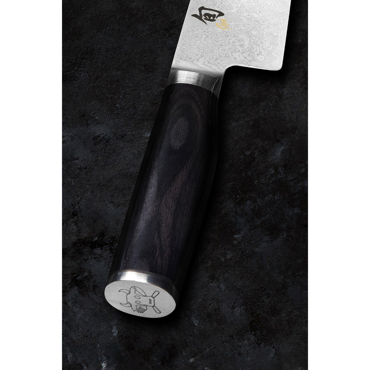 KOCHMESSER Shun Premier Tim Mälzer Minamo Santoku, 18 cm, Damaszener Stahl - Silberfarben, Metall (1cm) - Kai Messer