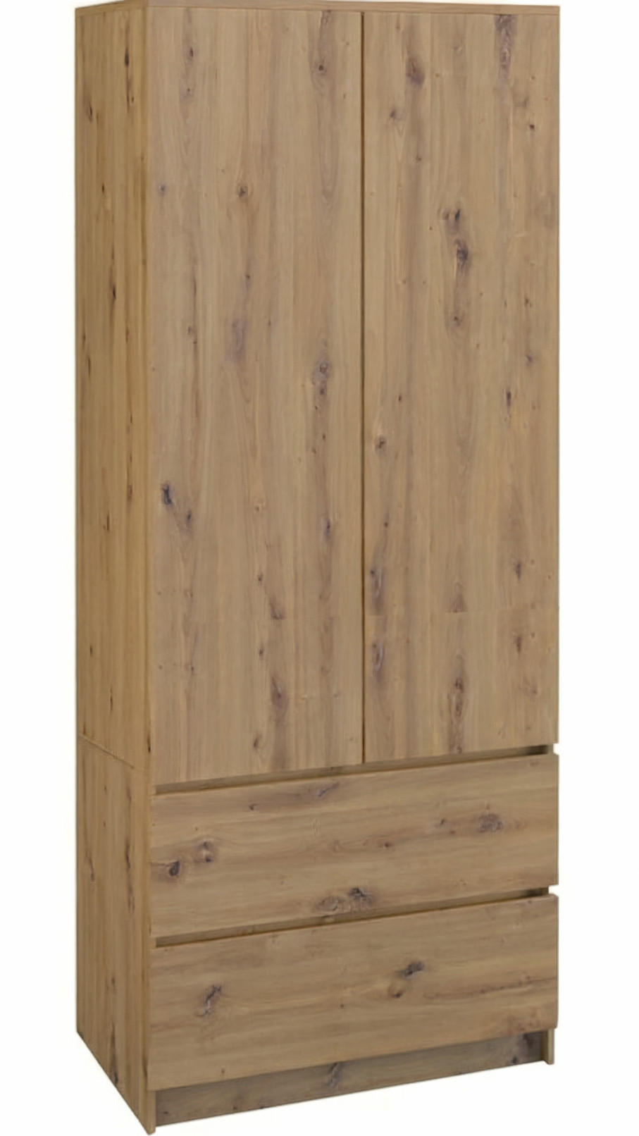 KLEIDERSCHRANK sz07 artisan - Eiche Artisan, Holzwerkstoff (86/180/57cm) - roe furniture