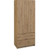 KLEIDERSCHRANK sz07 artisan - Eiche Artisan, Holzwerkstoff (86/180/57cm) - roe furniture