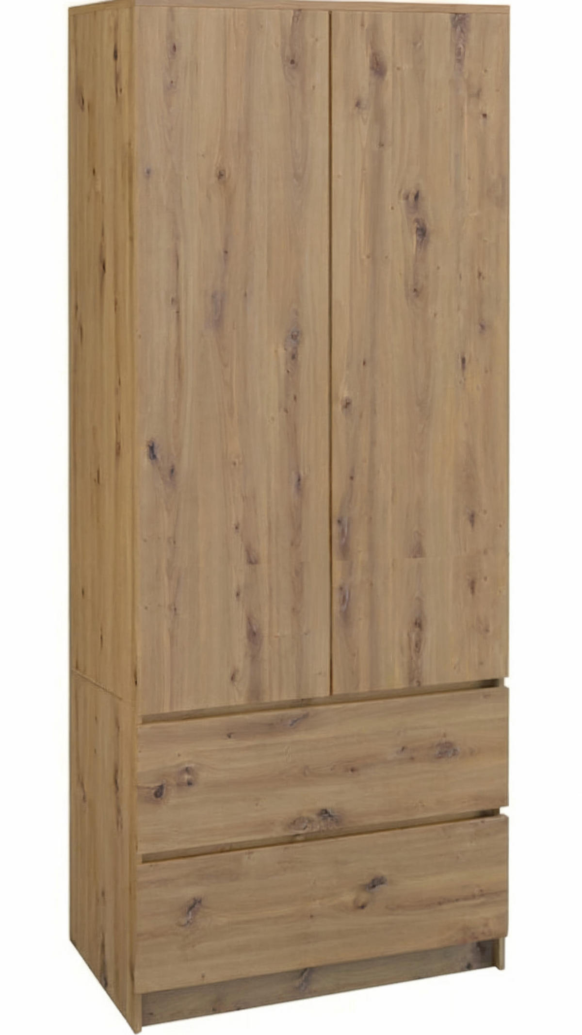 KLEIDERSCHRANK sz07 artisan - Eiche Artisan, Holzwerkstoff (86/180/57cm) - roe furniture