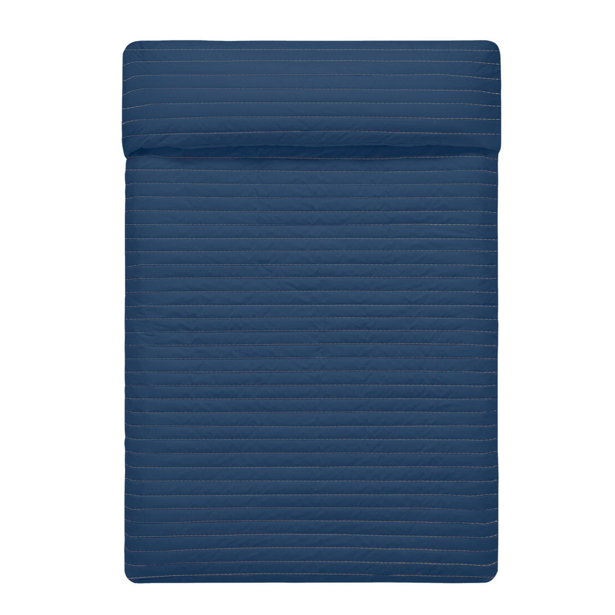 TAGESDECKE dash 270x260 cm (bett 160/180) dunkelblau - Dunkelblau, Textil (270/260cm) - Happy Friday