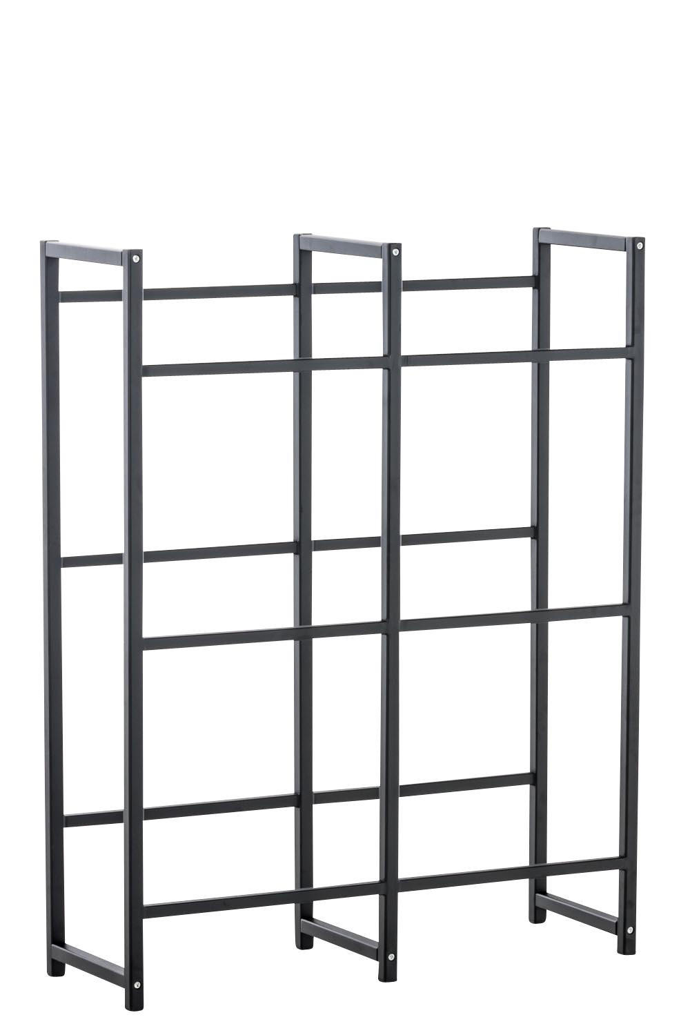 KASTENSTÄNDER Metall schwarz - Schwarz, Metall (91/112/31cm) - CLP
