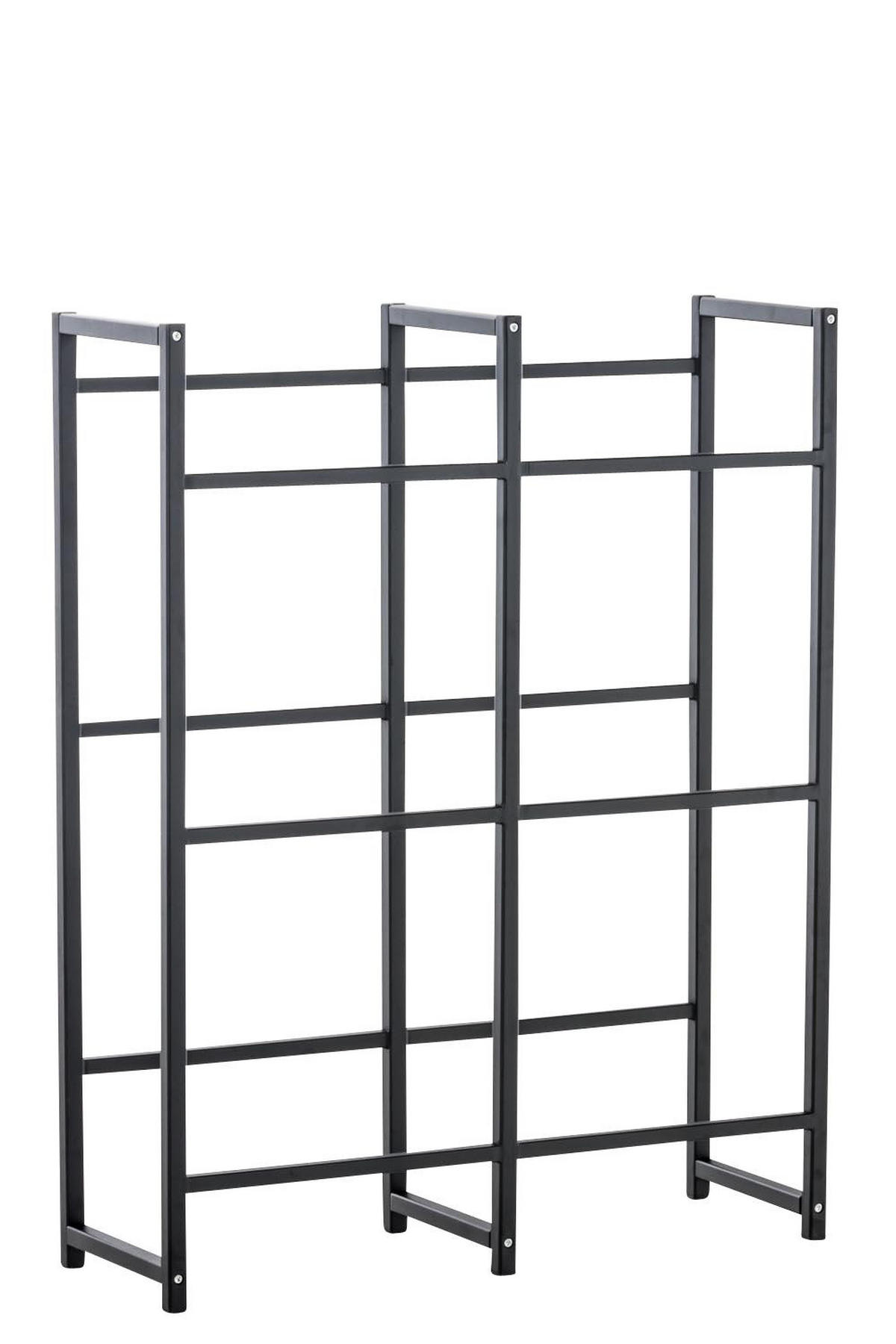 KASTENSTÄNDER Metall schwarz - Schwarz, Metall (91/112/31cm) - CLP