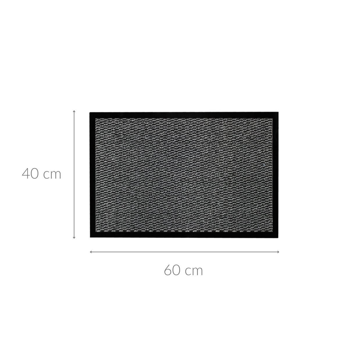 EINGANGSMATTE Staubabweisend 40/60 cm - Anthrazit, Kunststoff (40/60cm) - Douceur d´intérieur
