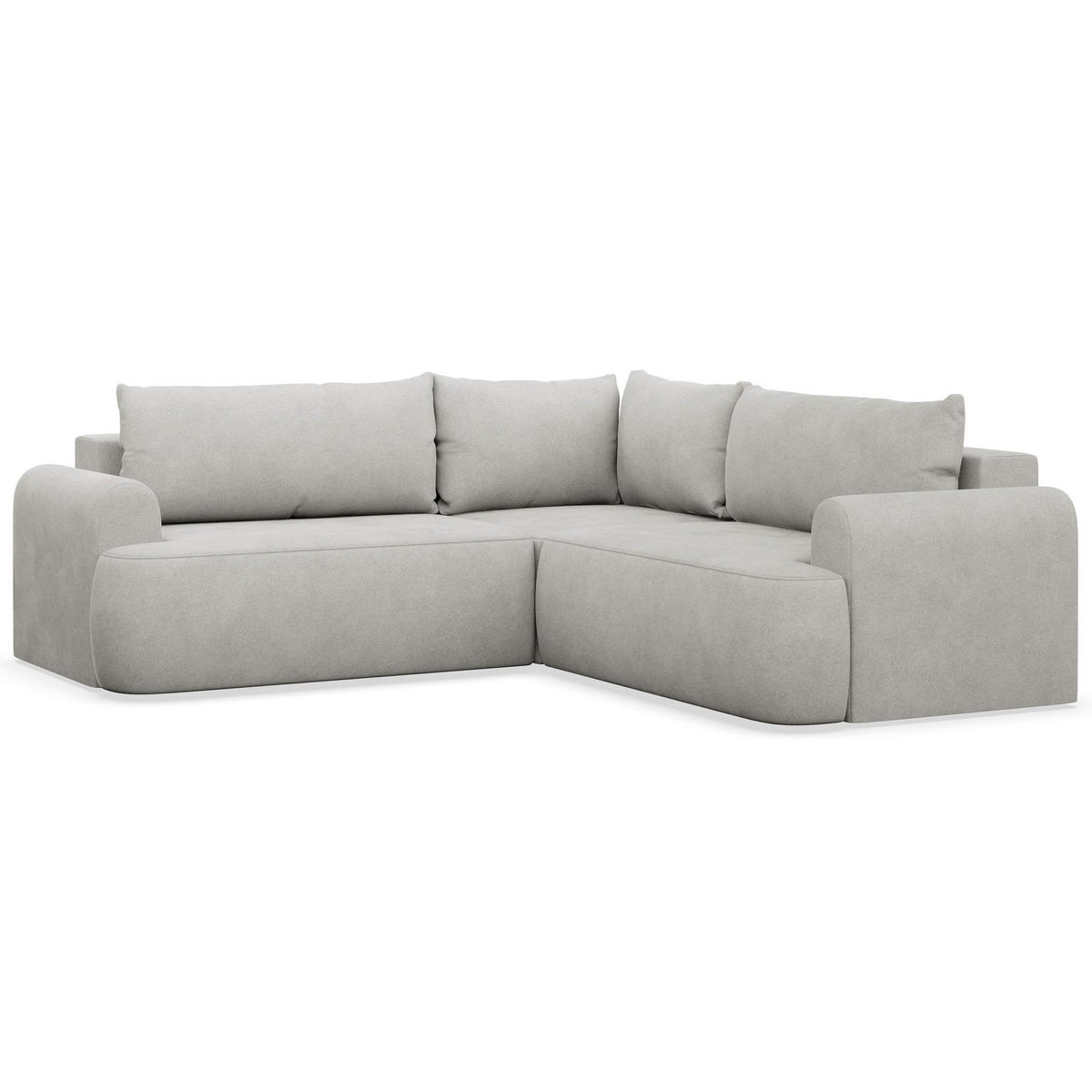 ROHOVÁ POHOVKA Ovo Krémový manšestr univerzální s úložným prostorem - černá/světle šedá, textil/plast (245/245cm) - Selsey