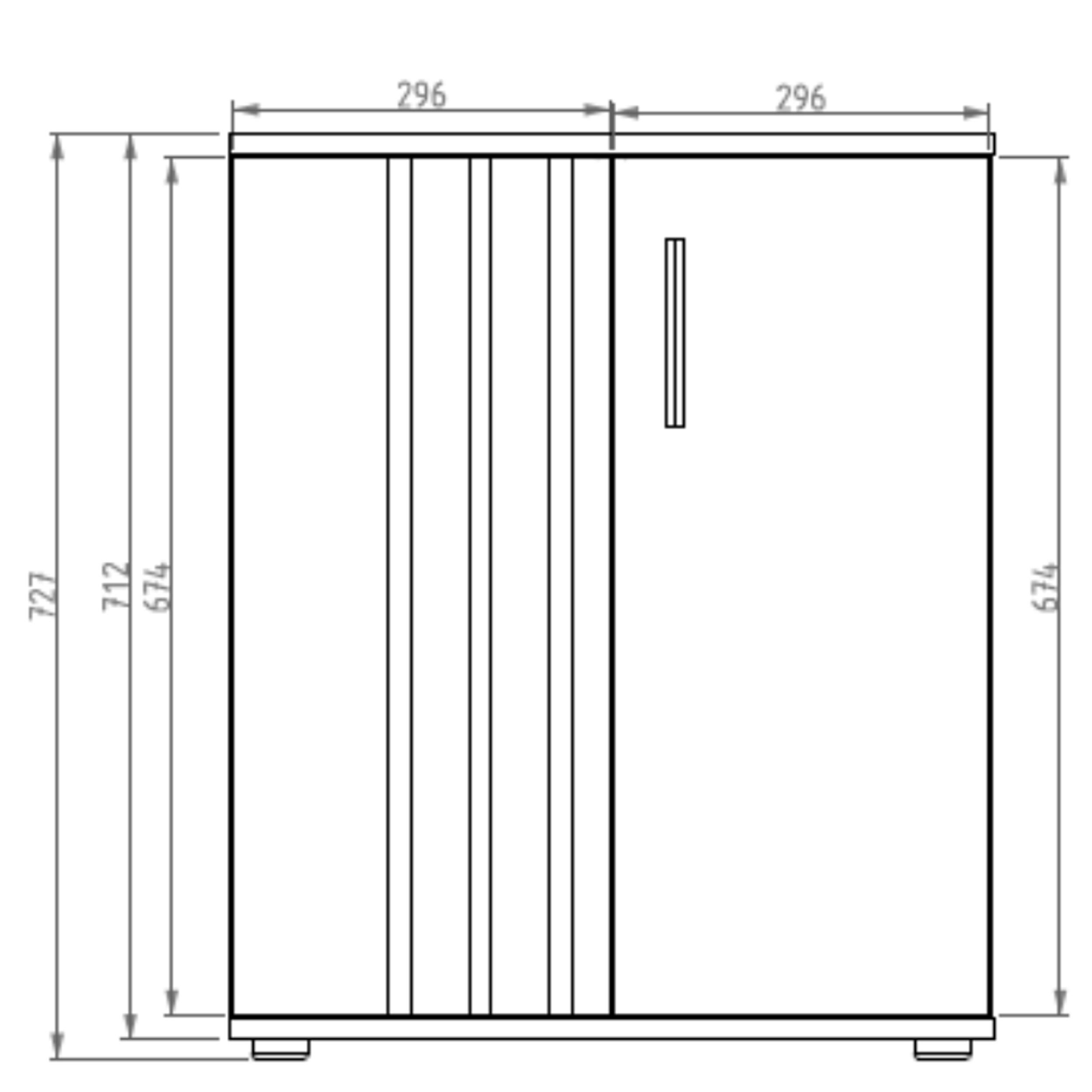 Thumbnail - Konsimo® Kommode, Weiß, Holzwerkstoff, 60x73x35 cm, Wohnzimmer, Kommoden & Sideboards, Kommoden