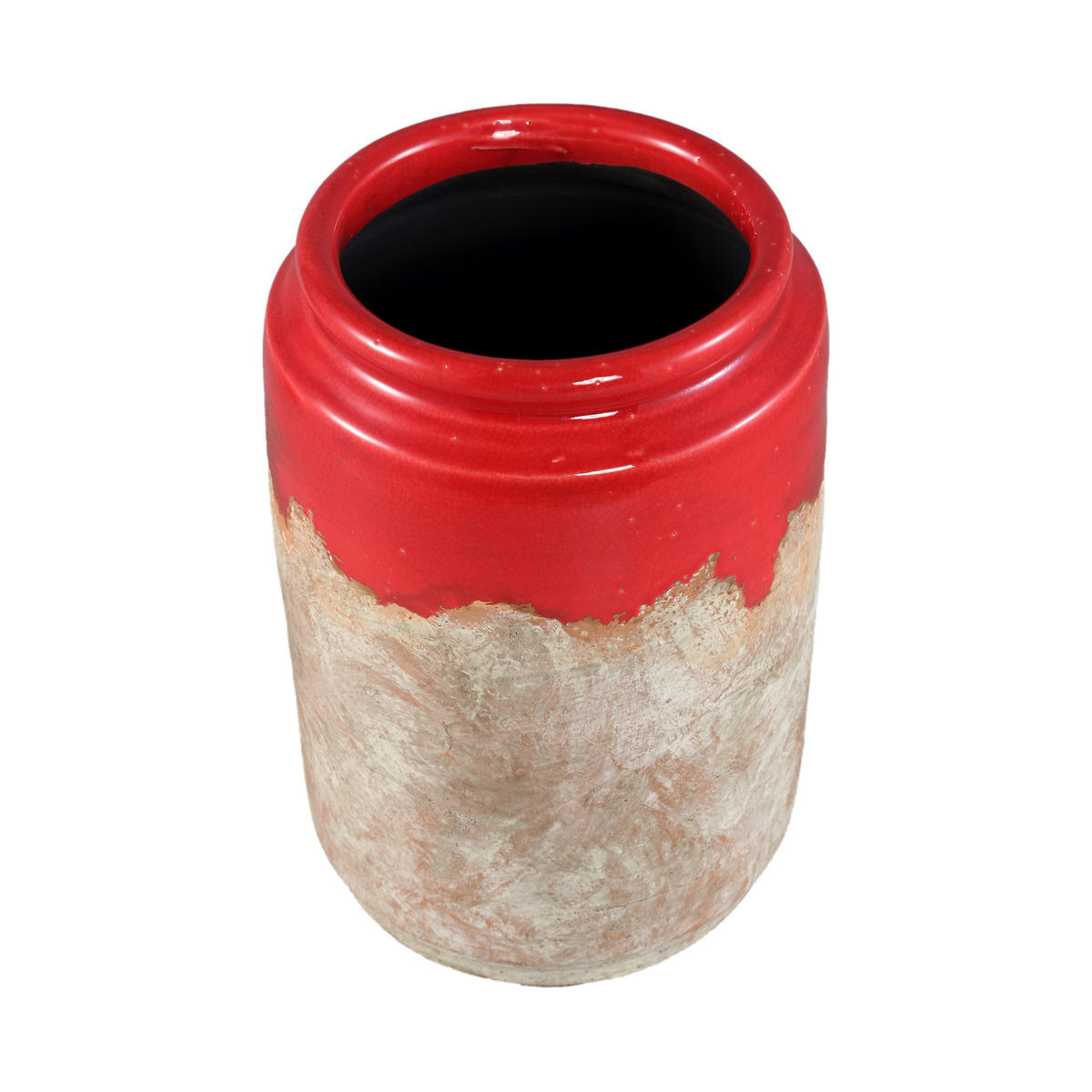 TOPF Breffni Rot 17/17/20.5cm - Rot, Keramik (20.5cm) - PTMD Collection