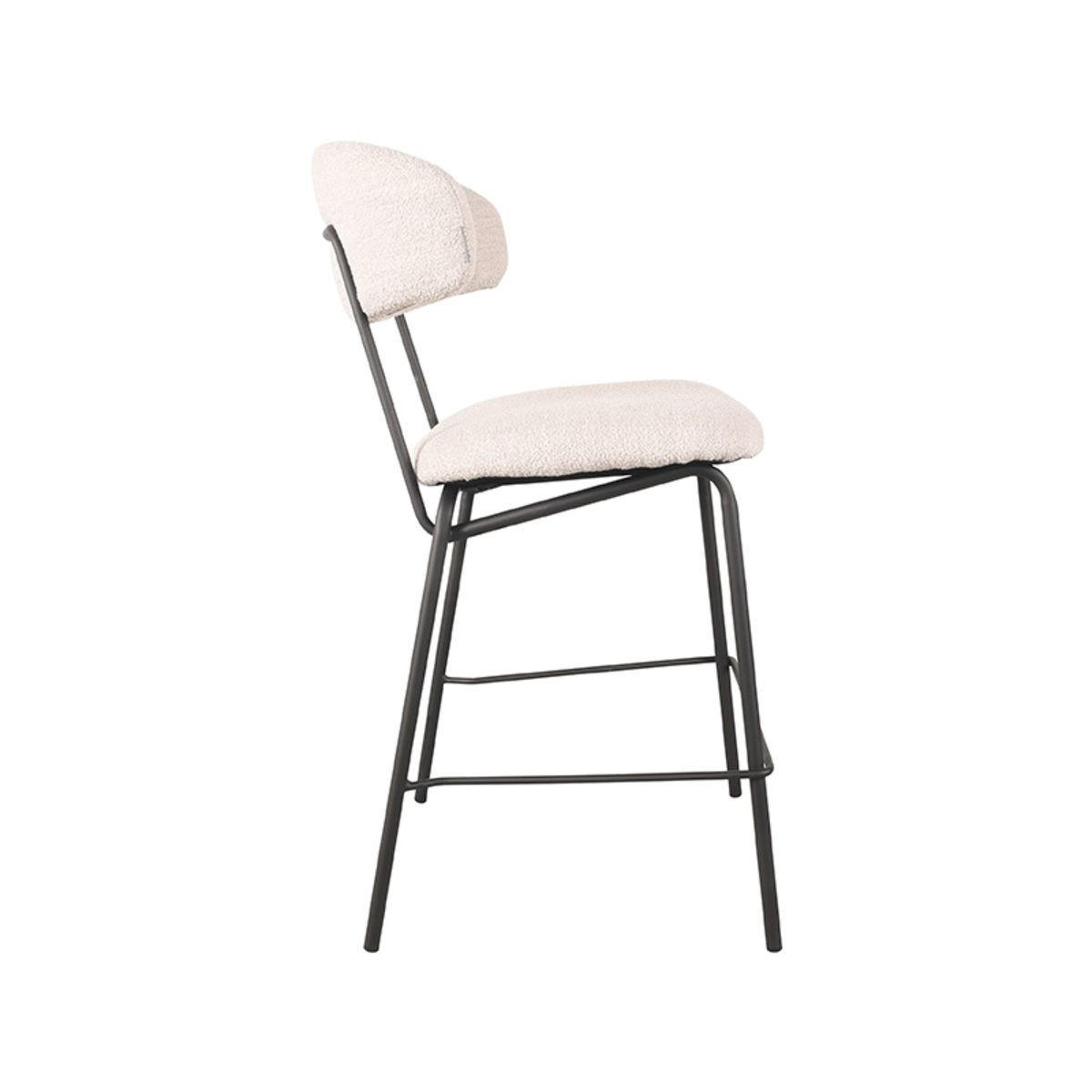 BARHOCKER Zack Weiß 53/57/95 cm 2er-Set - Weiß, Metall (57/95/53cm) - LABEL51