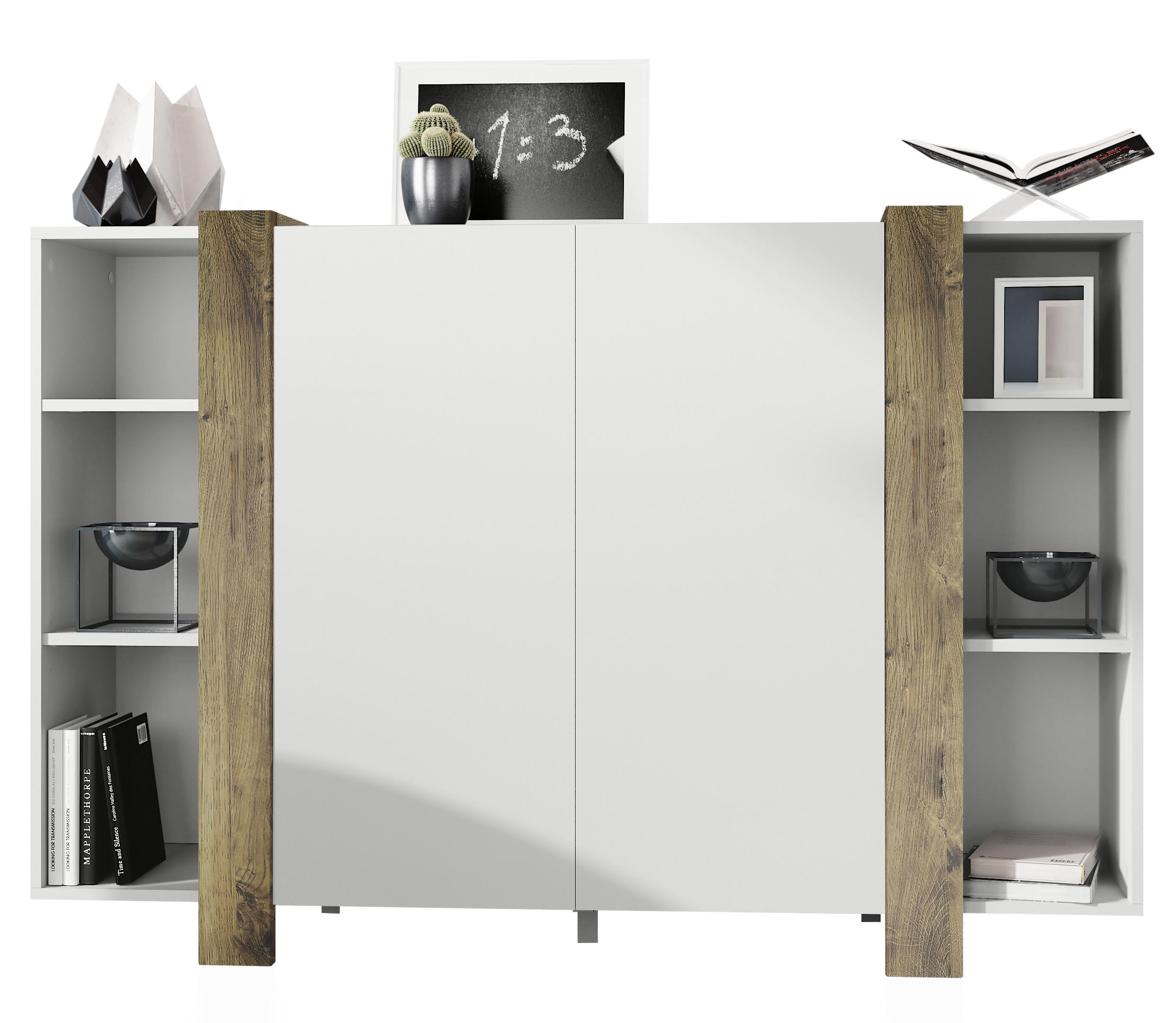 HIGHBOARD Ida Blenden in Eiche Ribbeck - Alteiche, Holzwerkstoff (149/101/34cm) - Vladon