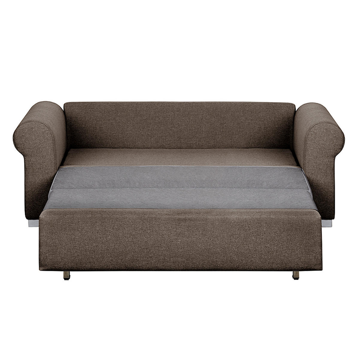 SCHLAFSOFA - Braun, Textil (204/90/90cm) - home24