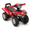 RUTSCHER ATV 551 schwarz/rot ab 1 Jahr mit Musikfunktion, Hupe, Quad Design - Schwarz, Kunststoff (60/42/38cm) - Moni